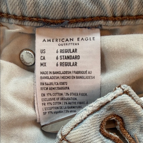 American Eagle Outfitters Sky Blue Wide Leg Jeans - Picture 5 of 6